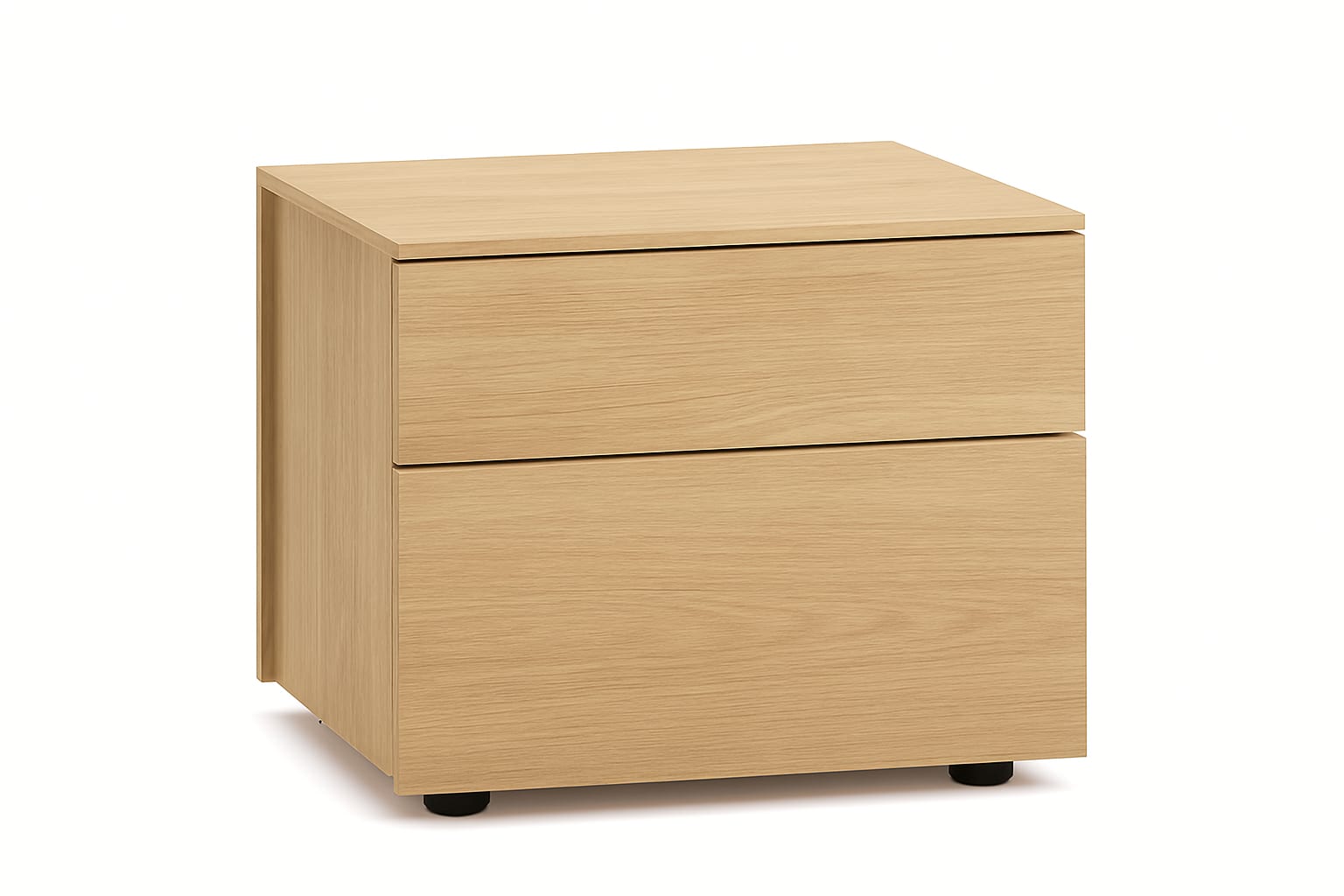 Juta bedside table | Flou. Durable nightstand with a scratch-resistant surface, sleek design, and spacious drawers for convenient bedside storage.