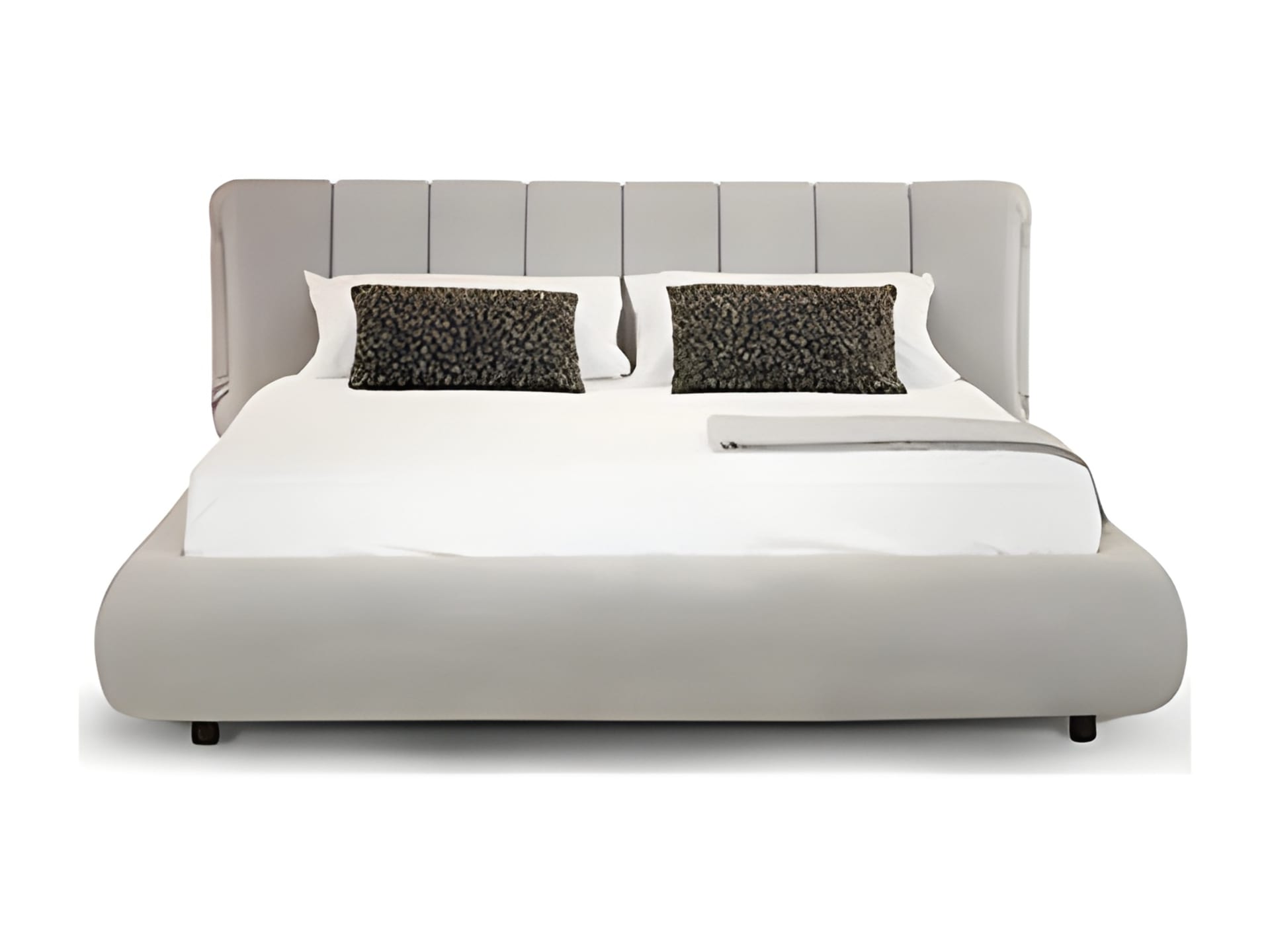 Snake bed | Rugiano. Ultra-modern bed with a high upholstered headboard and sophisticated Italian design.