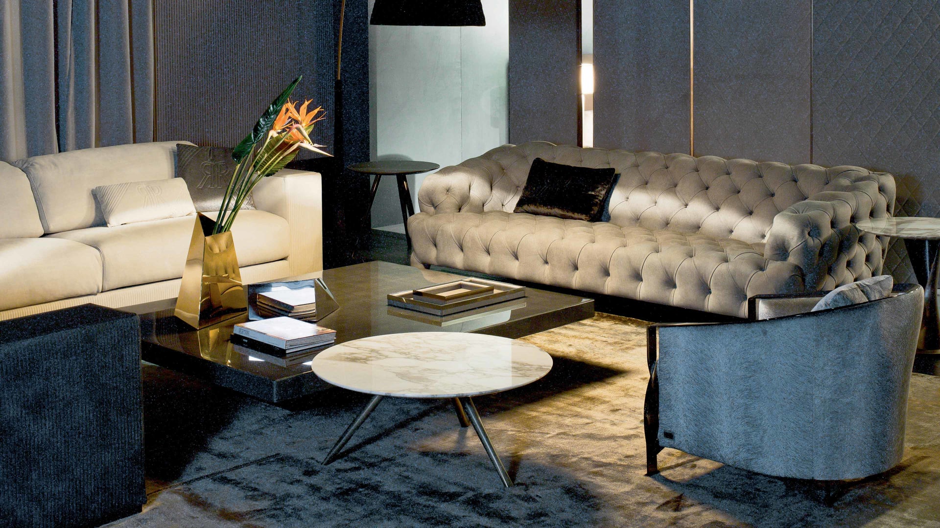 Cloud sofa | Rugiano. Luxurious, exceptionally comfortable sofa with a contemporary design and inviting tufted upholstery, perfect for elegant living spaces.