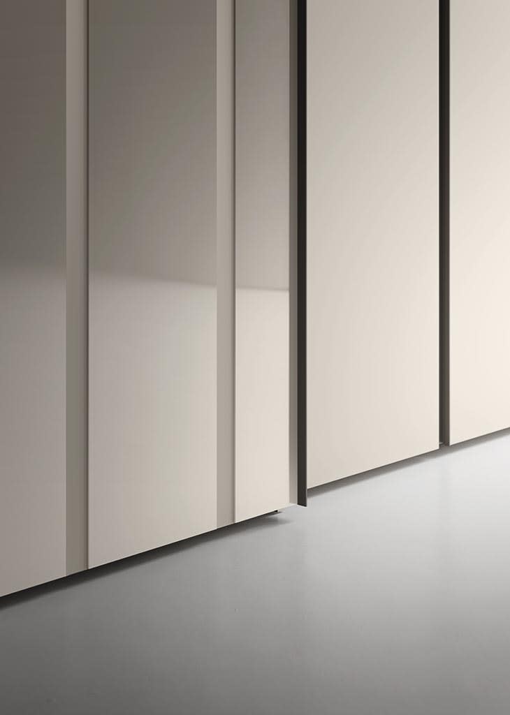Code wall panel | ALF Dafre. Sleek Code sliding door by Enrico Cesana with soft-close mechanism for modern space division.