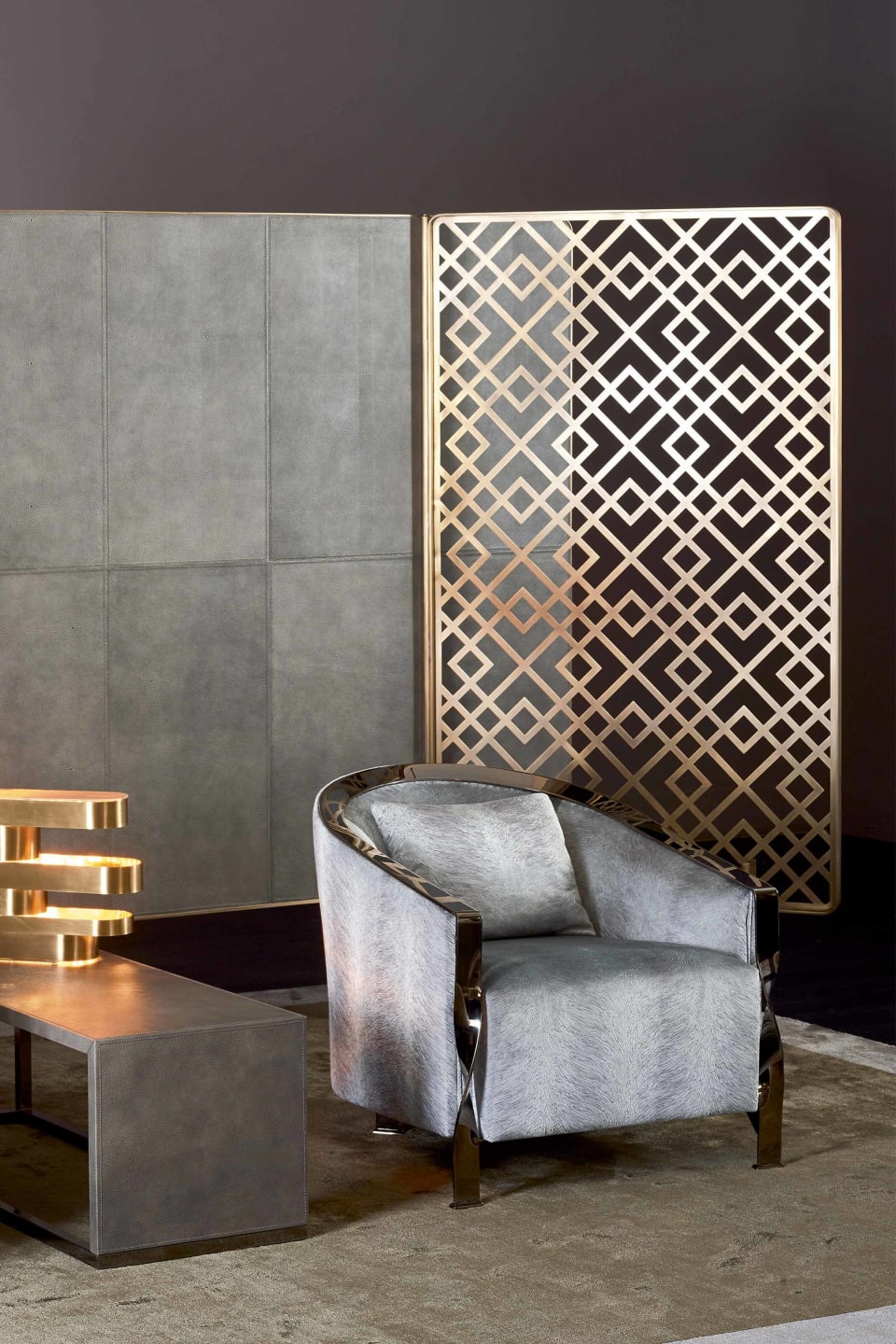 Atelier wall panel | Rugiano. Exquisite upholstered wall panel, creating a luxurious and sophisticated interior accent.