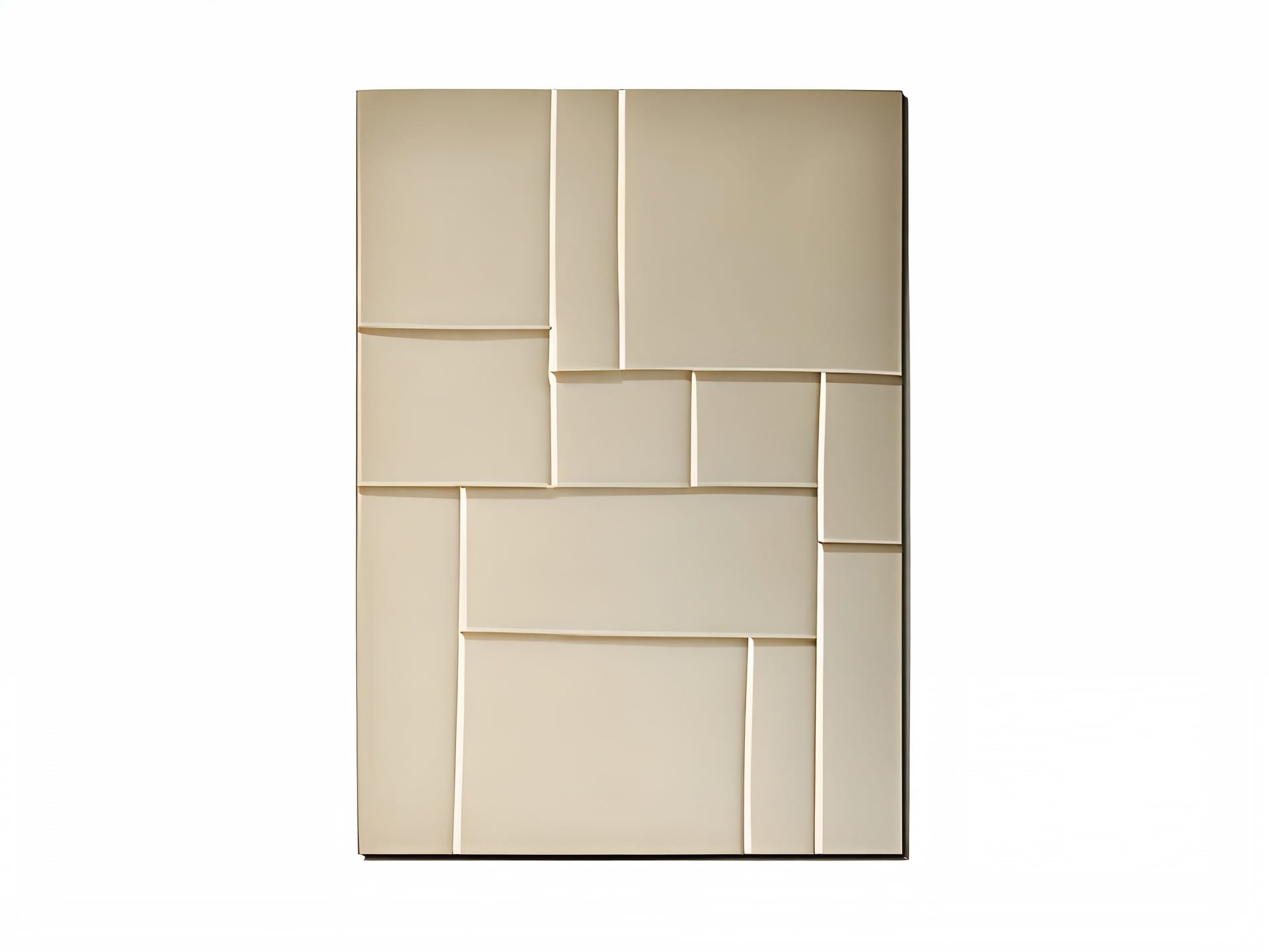 Plisse wall panel | Rugiano. Elegant wall panel with unique geometric relief, creating a play of light and shadow.