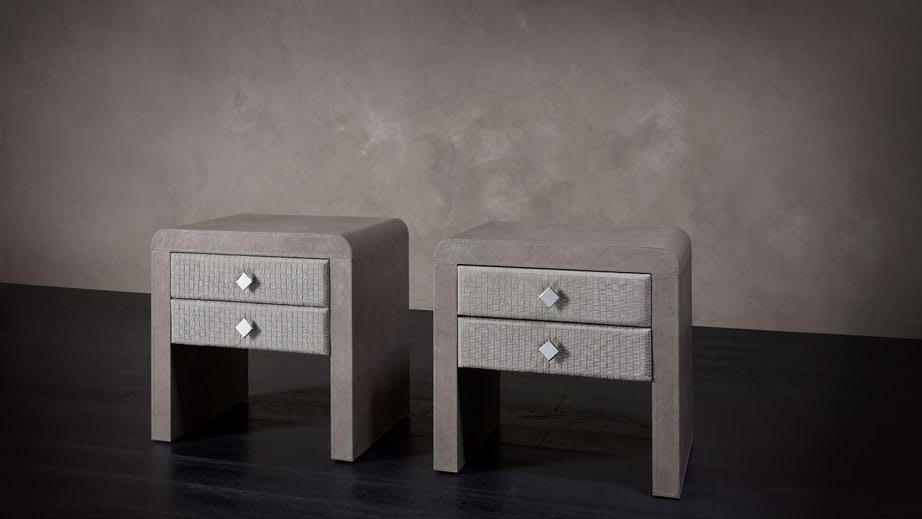 Reko side table | Rugiano. Elegant side table featuring a distinctive geometric pattern, blending functionality with refined design.