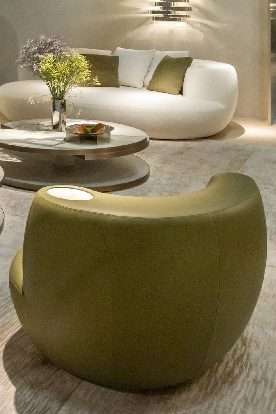 Rafael armchair | Rugiano. Elegant armchair with organic curves, providing exceptional comfort and a modern accent to any interior.