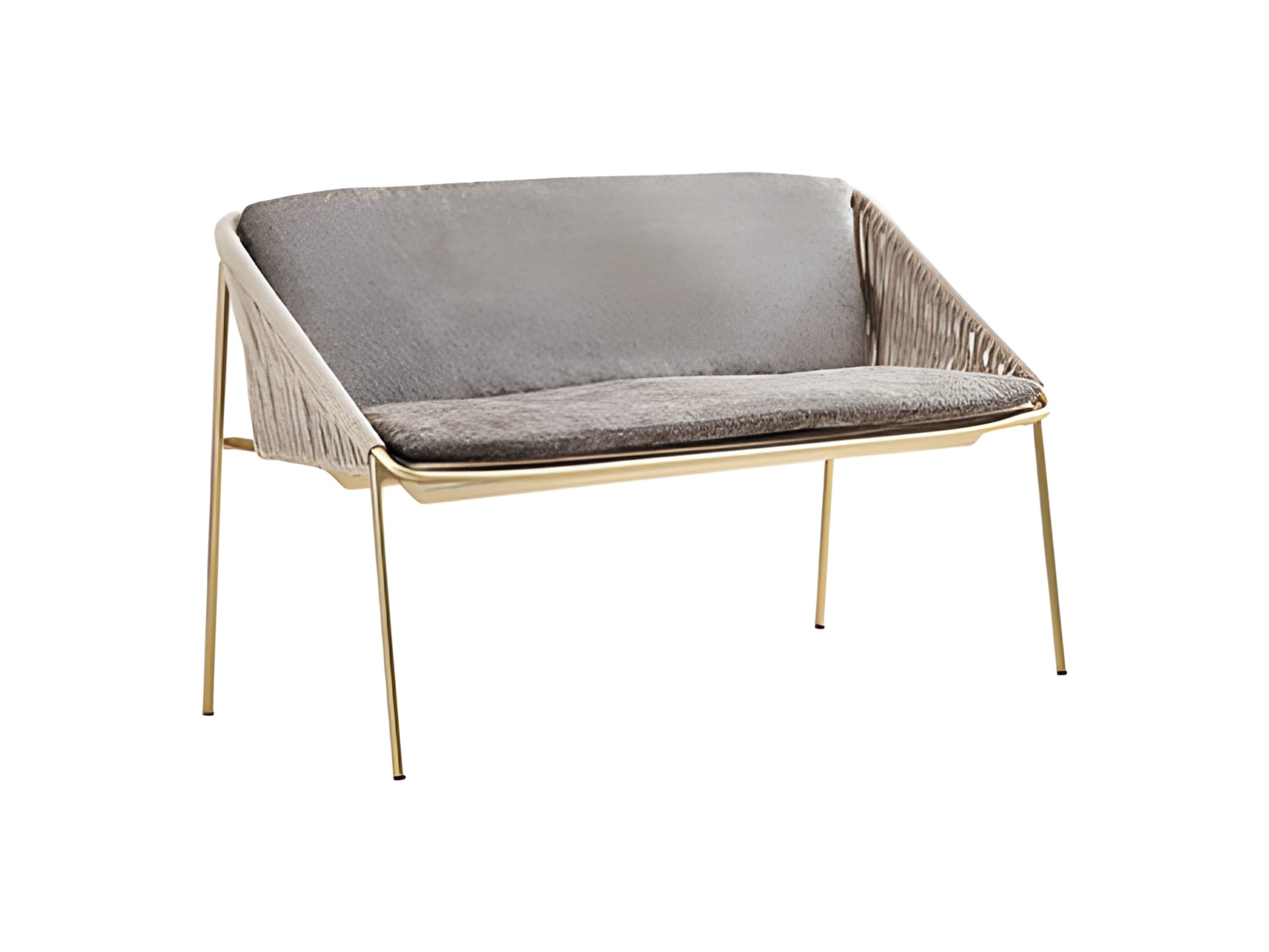 Demetra In chair | Rugiano. Luxurious seating with elegant velvet rope detailing and exceptional comfort.