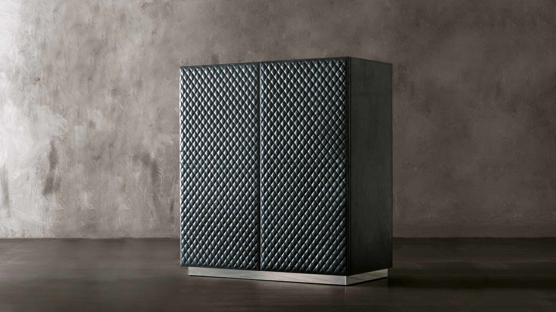 Julia bar cabinet | Rugiano. Elegant bar cabinet with distinctive geometric pattern, perfect for sophisticated entertaining and storage in modern luxury interiors.