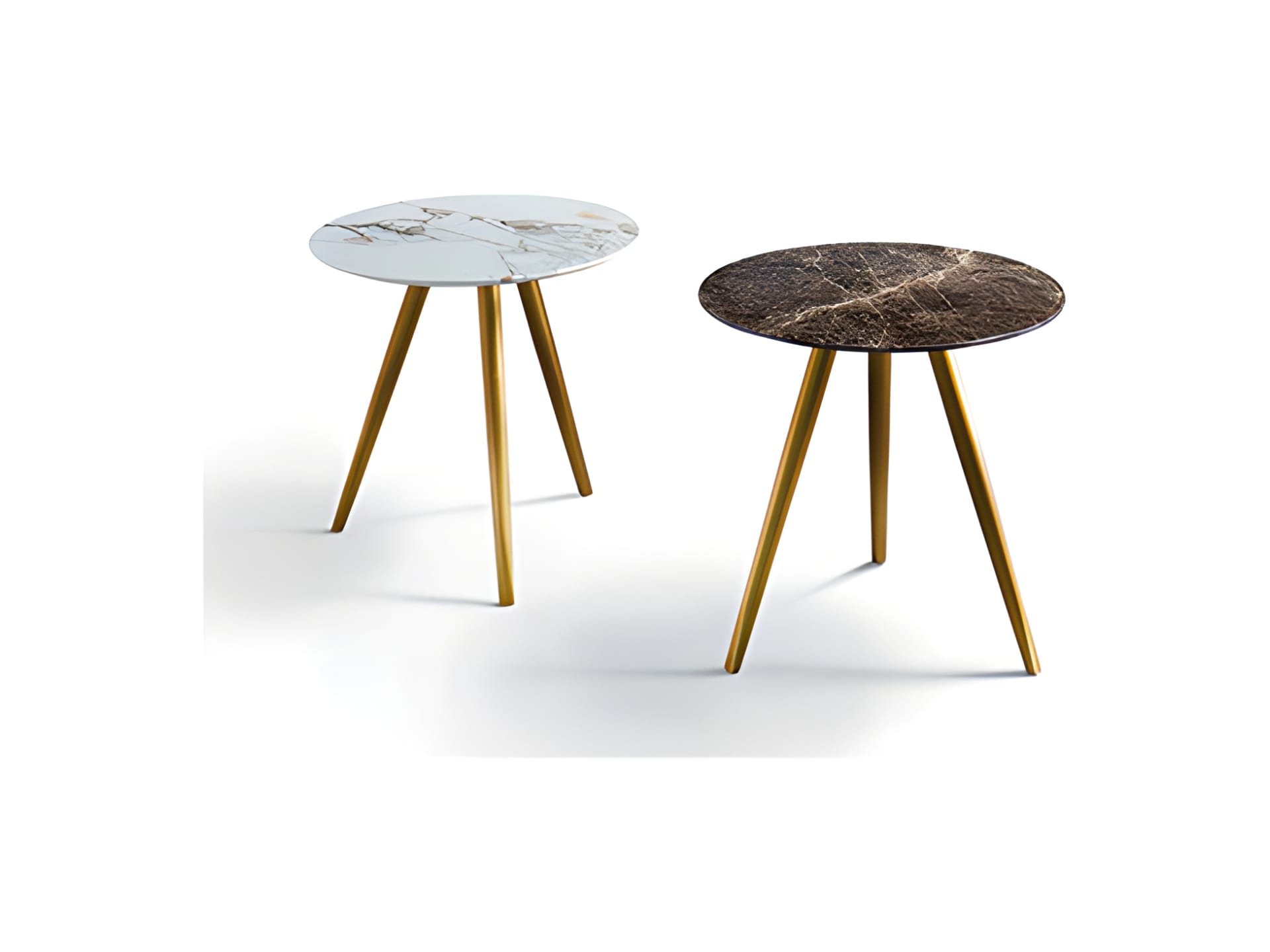 Lord coffee table | Rugiano. Versatile coffee table with metal base and various top finishes like wood, leather, or marble, available in different shapes.