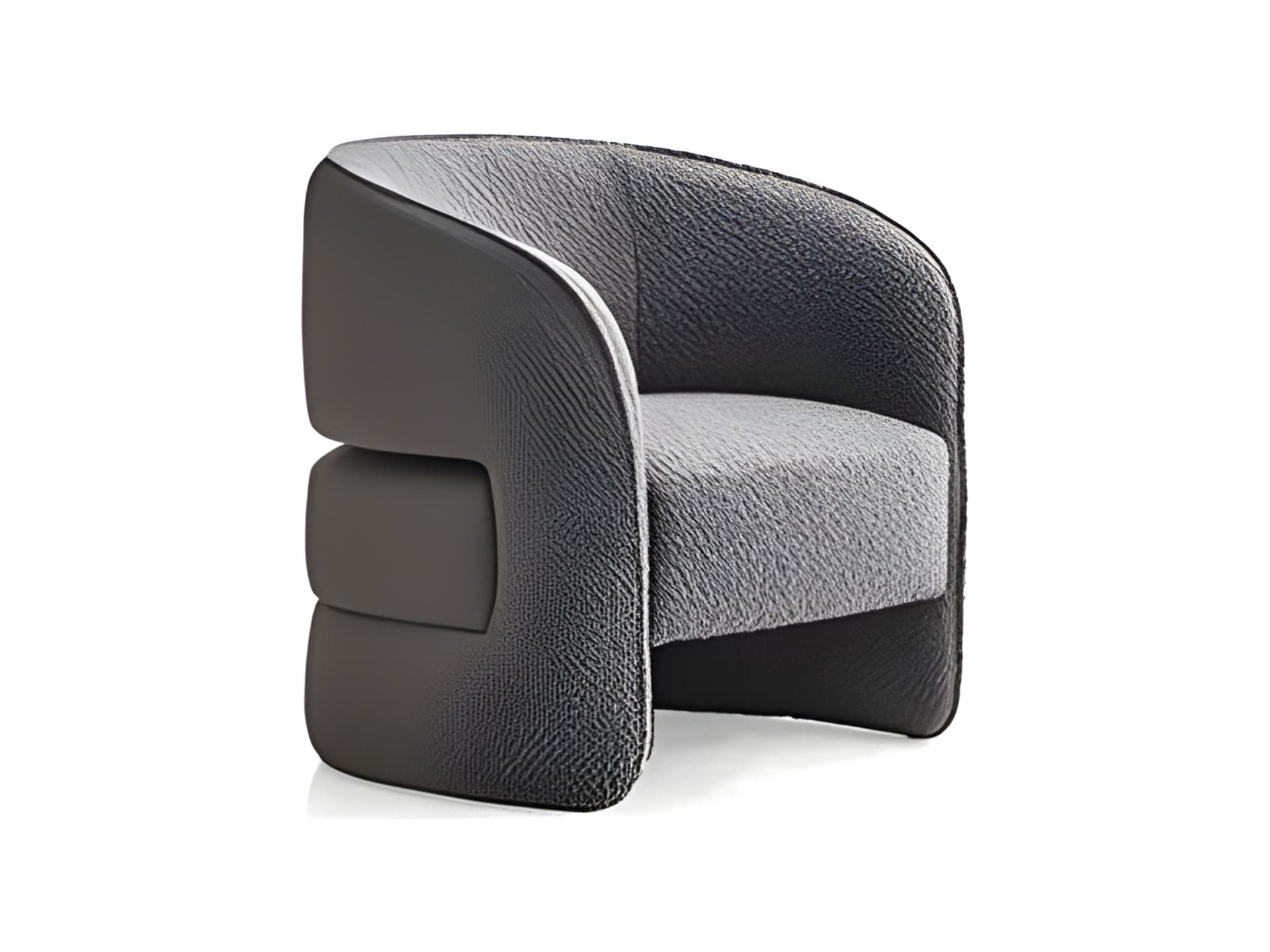 Ambra armchair | Rugiano. An armchair blending simplicity and sinuosity, offering comfort and a versatile contemporary touch for any interior.