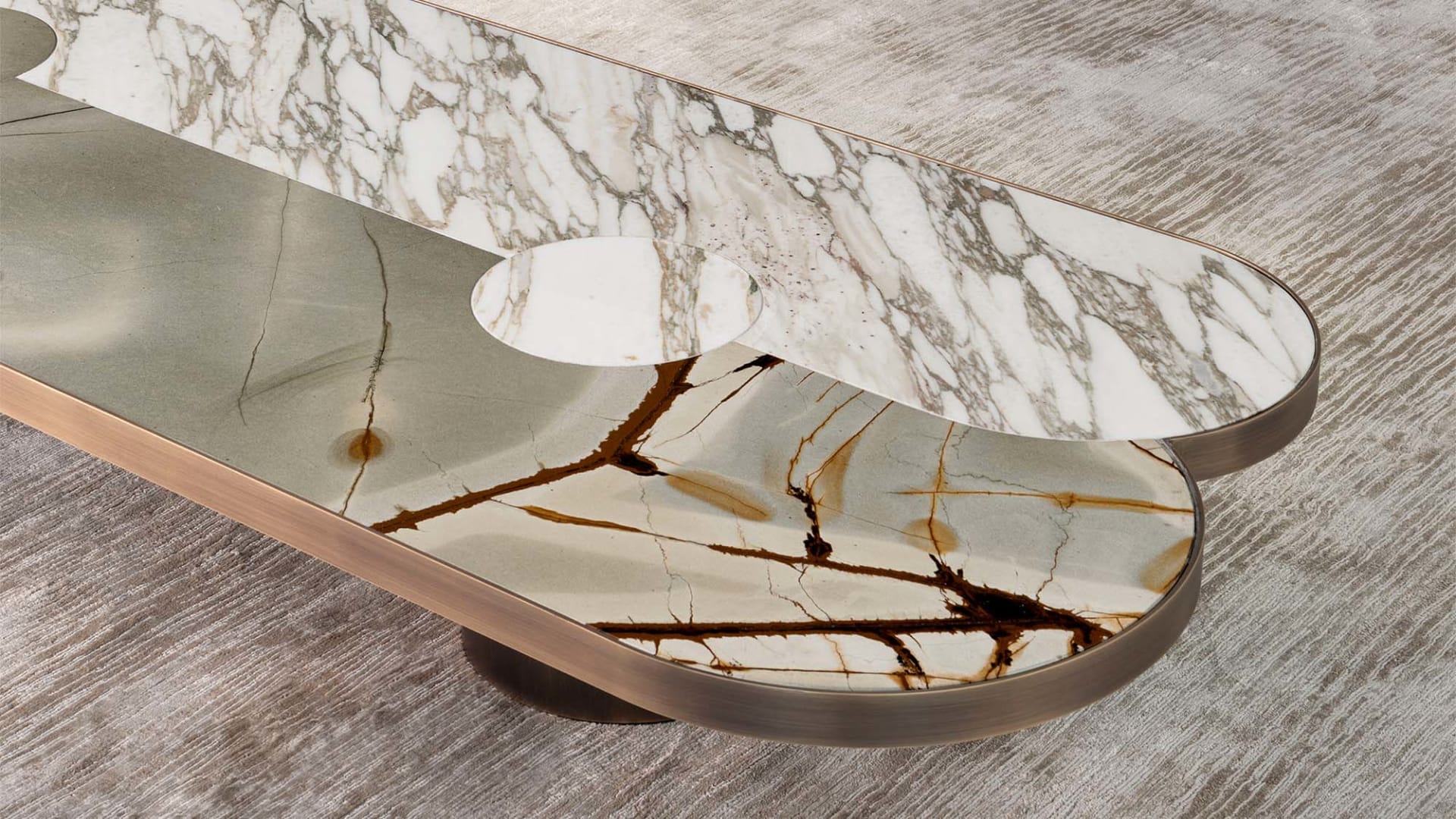 Landmark coffee table | Rugiano. Sculptural coffee tables inspired by classical architecture, ideal for modern and Art Deco interiors.