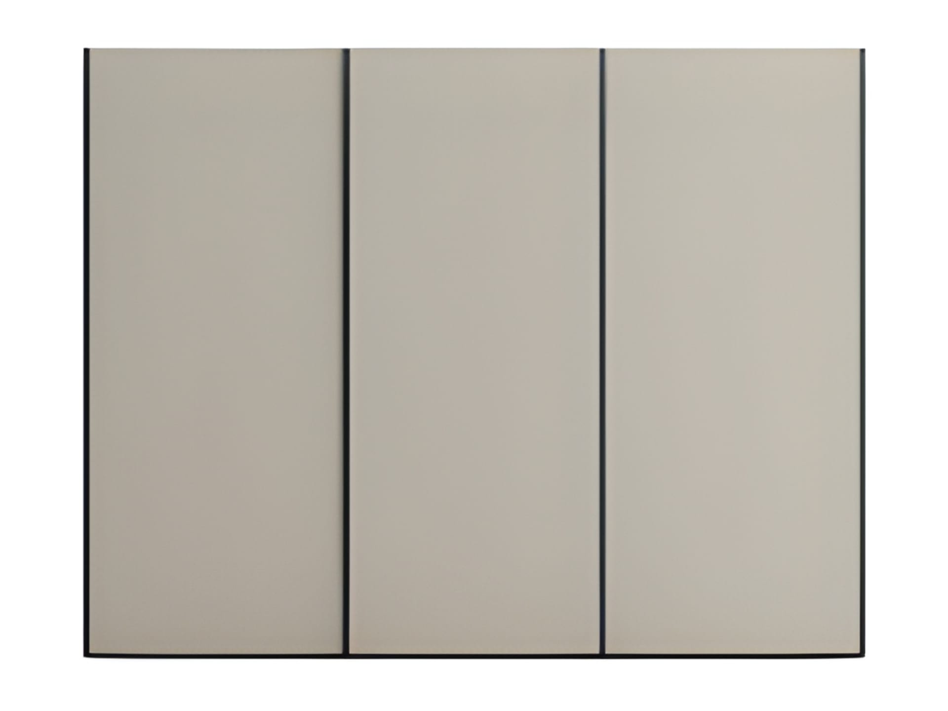Go Up Sliding Door wardrobe | ALF Dafre. Modern wardrobe with sliding doors and an elegant metal groove profile serving as an integrated handle.