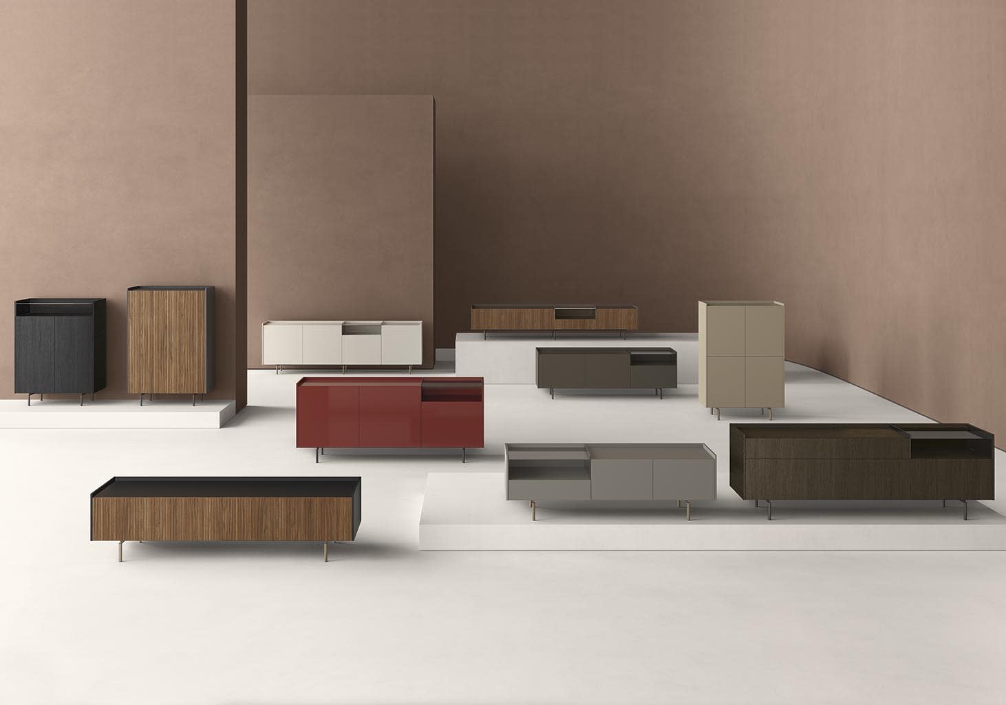 Diko display cabinet | ALF Dafre. Elegant sideboards and display cabinets with clean lines, high-quality materials, and thoughtful storage.