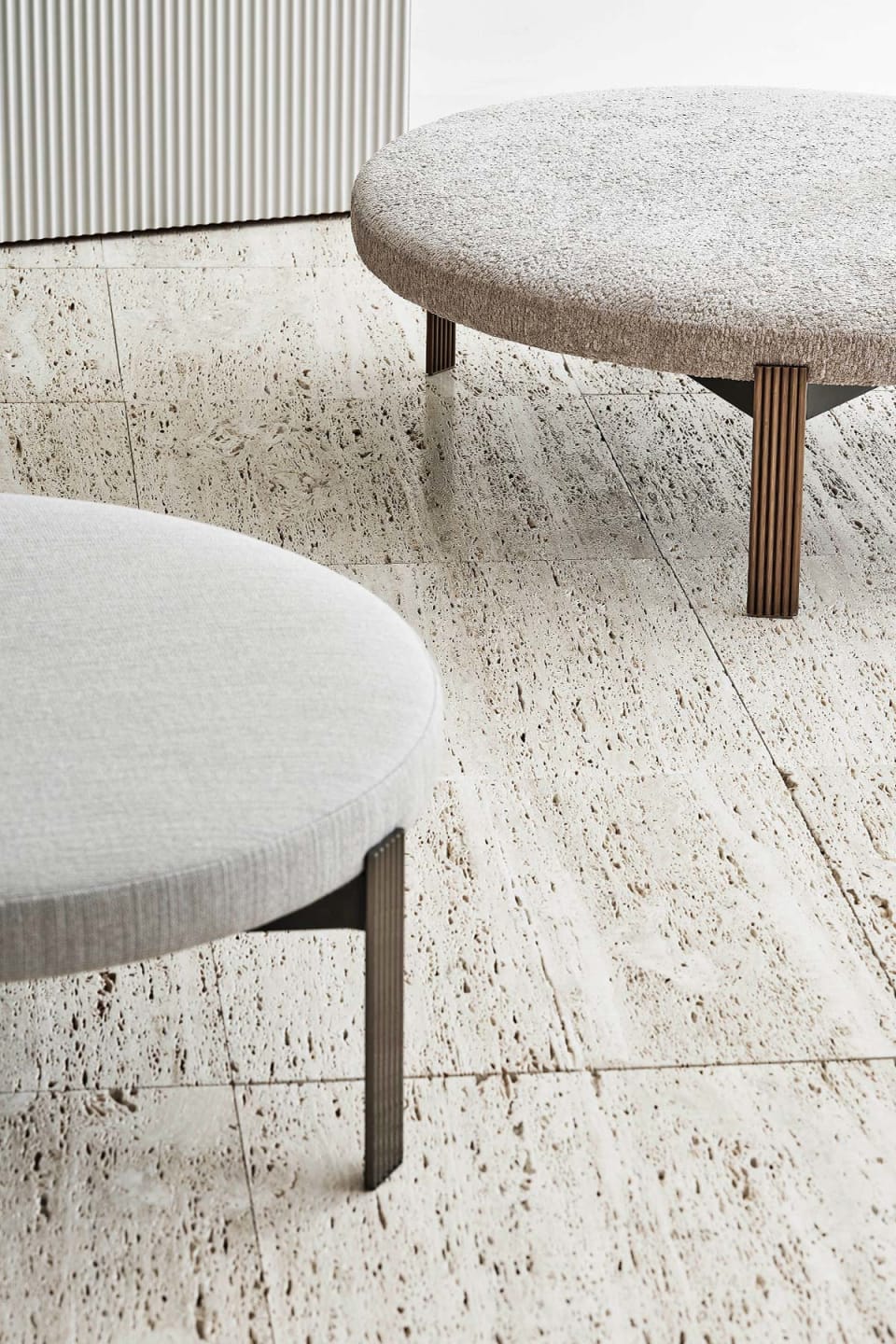 Sixty pouf | Rugiano. Versatile poufs in various sizes and heights, offering exceptional comfort and modern style for any space.
