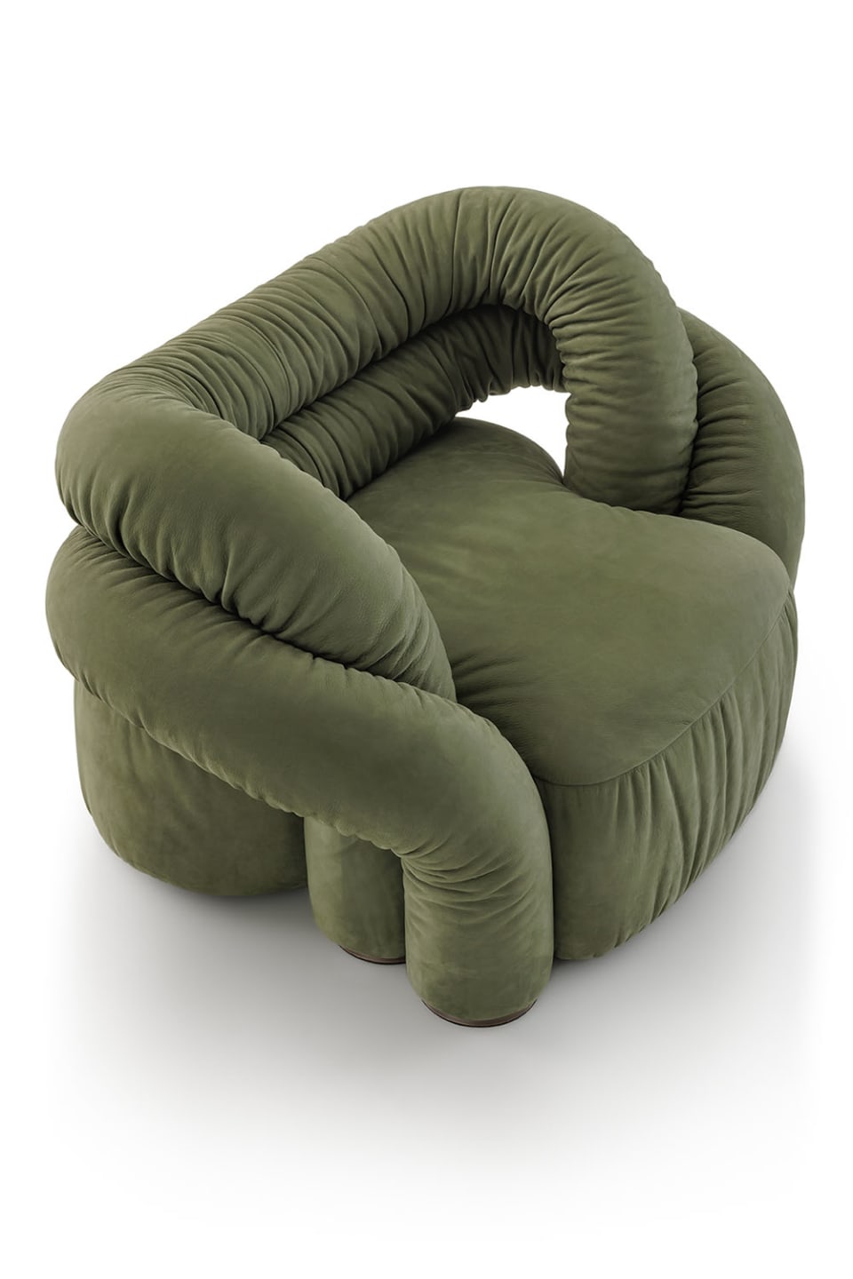 Abbraccio armchair | Rugiano. Designer armchair with an enveloping seat, providing ultimate comfort and creating a cozy atmosphere.