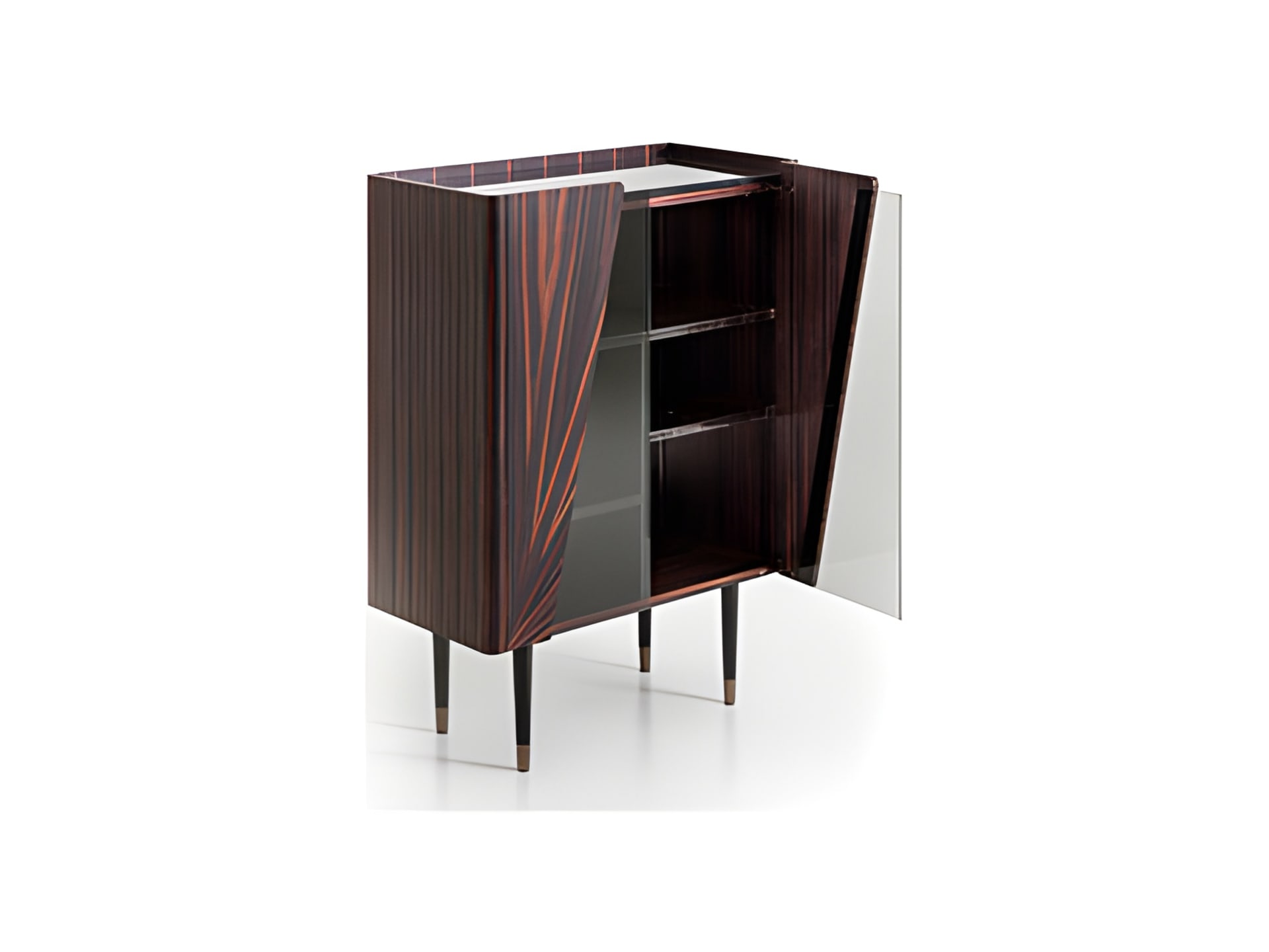Frak bar cabinet | Rugiano. A luxurious and elegant bar cabinet with a striking geometric design, perfect for sophisticated interiors.