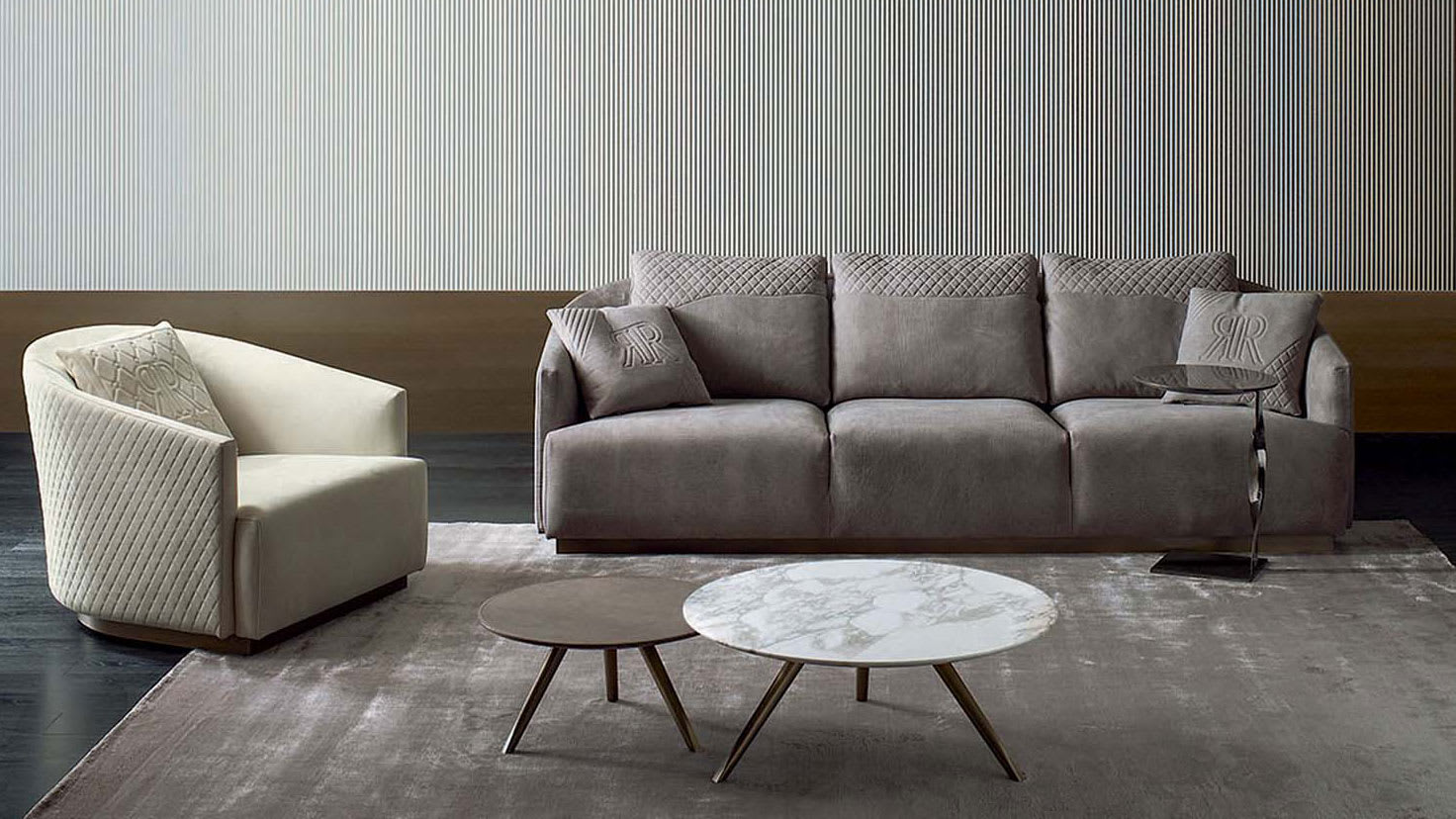Opera sofa | Rugiano. Elegant sofa with flowing lines, designed for exceptional comfort in a contemporary interior.