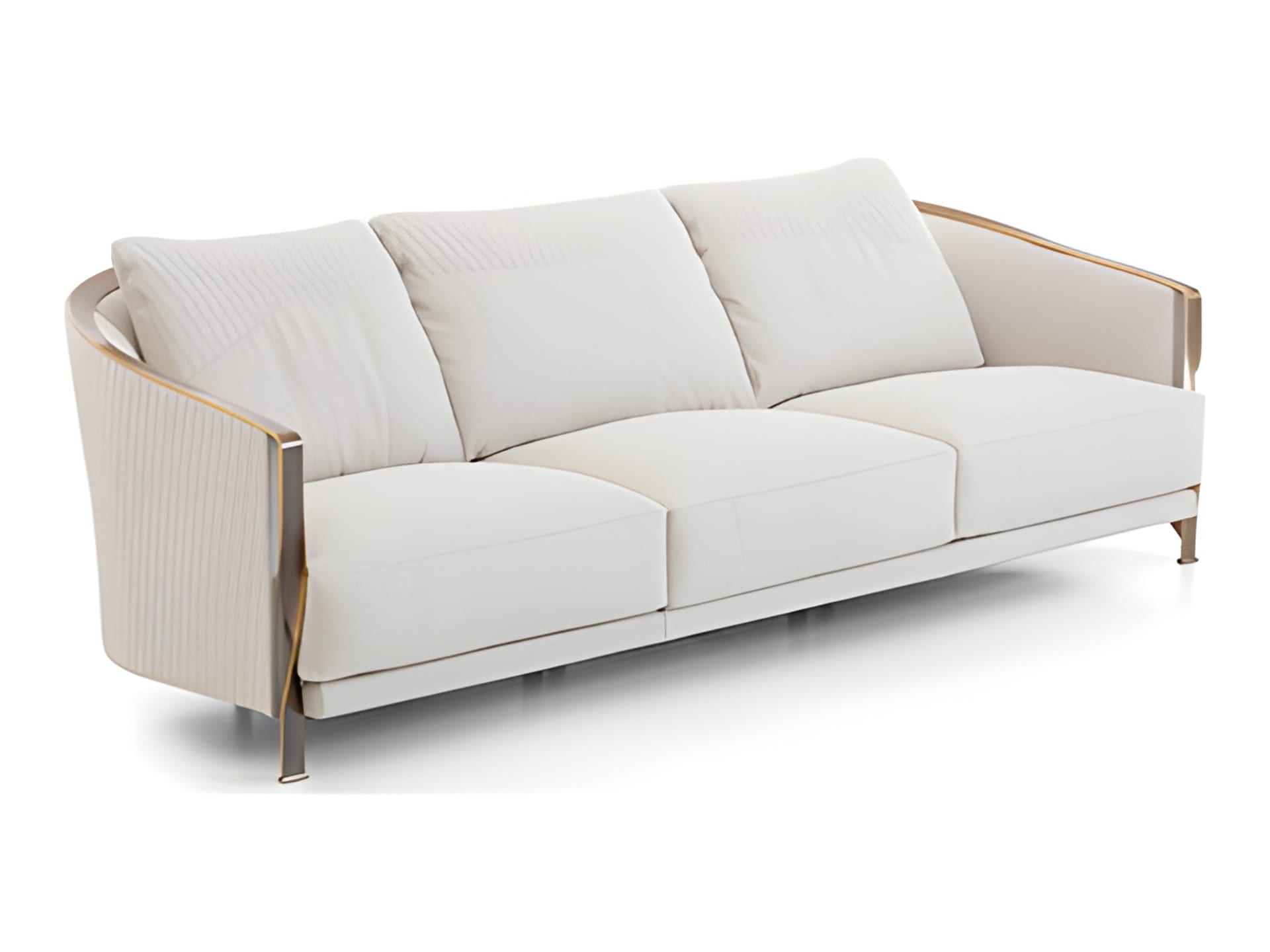 Paris sofa | Rugiano. Luxurious sofa with a unique twisted structure, available in various sizes and finishes, including elegant matelassé.