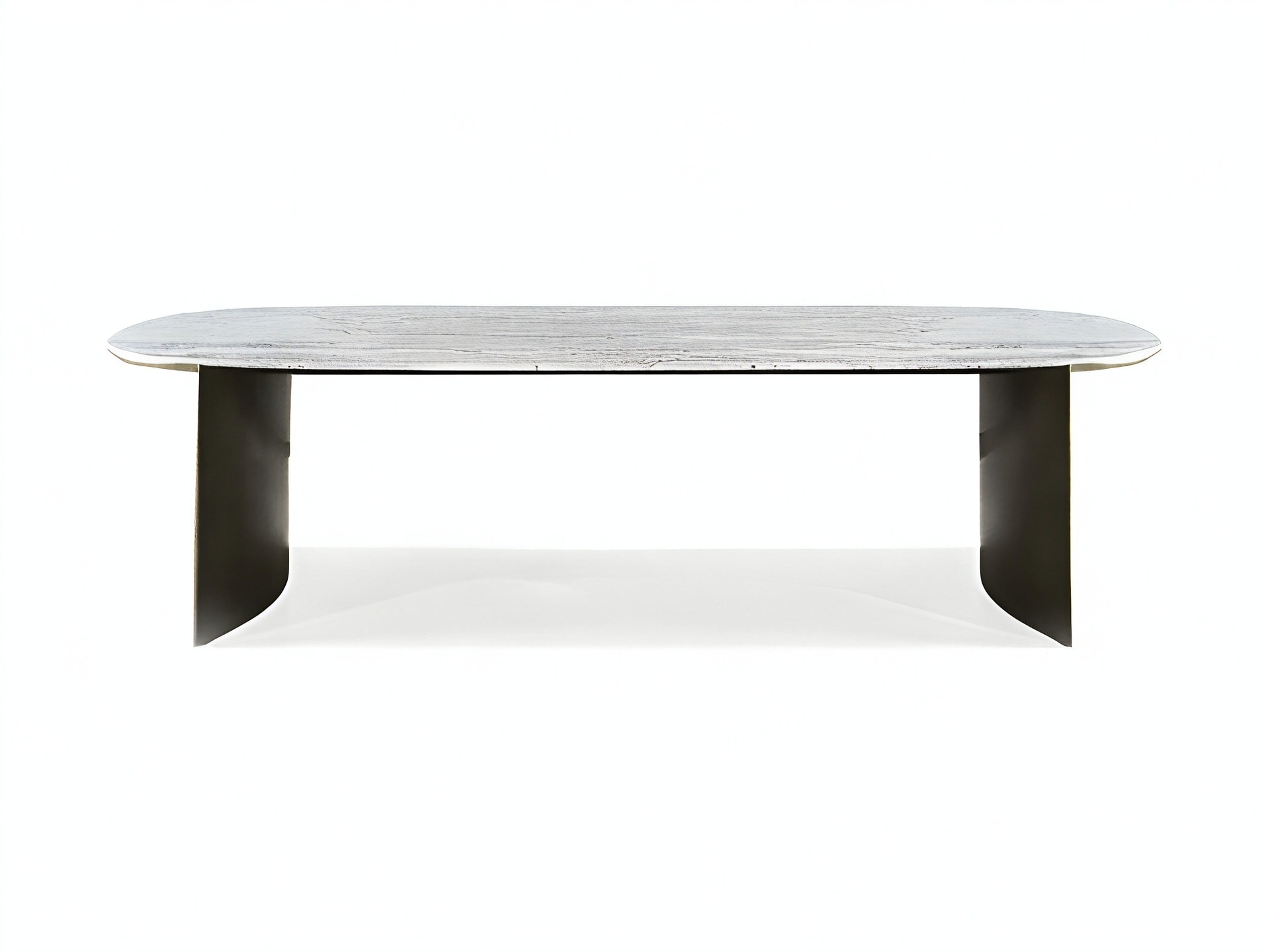 President office desk | Rugiano. Exquisite presidential desk with organic design, bronze profile, and marble or wood top.