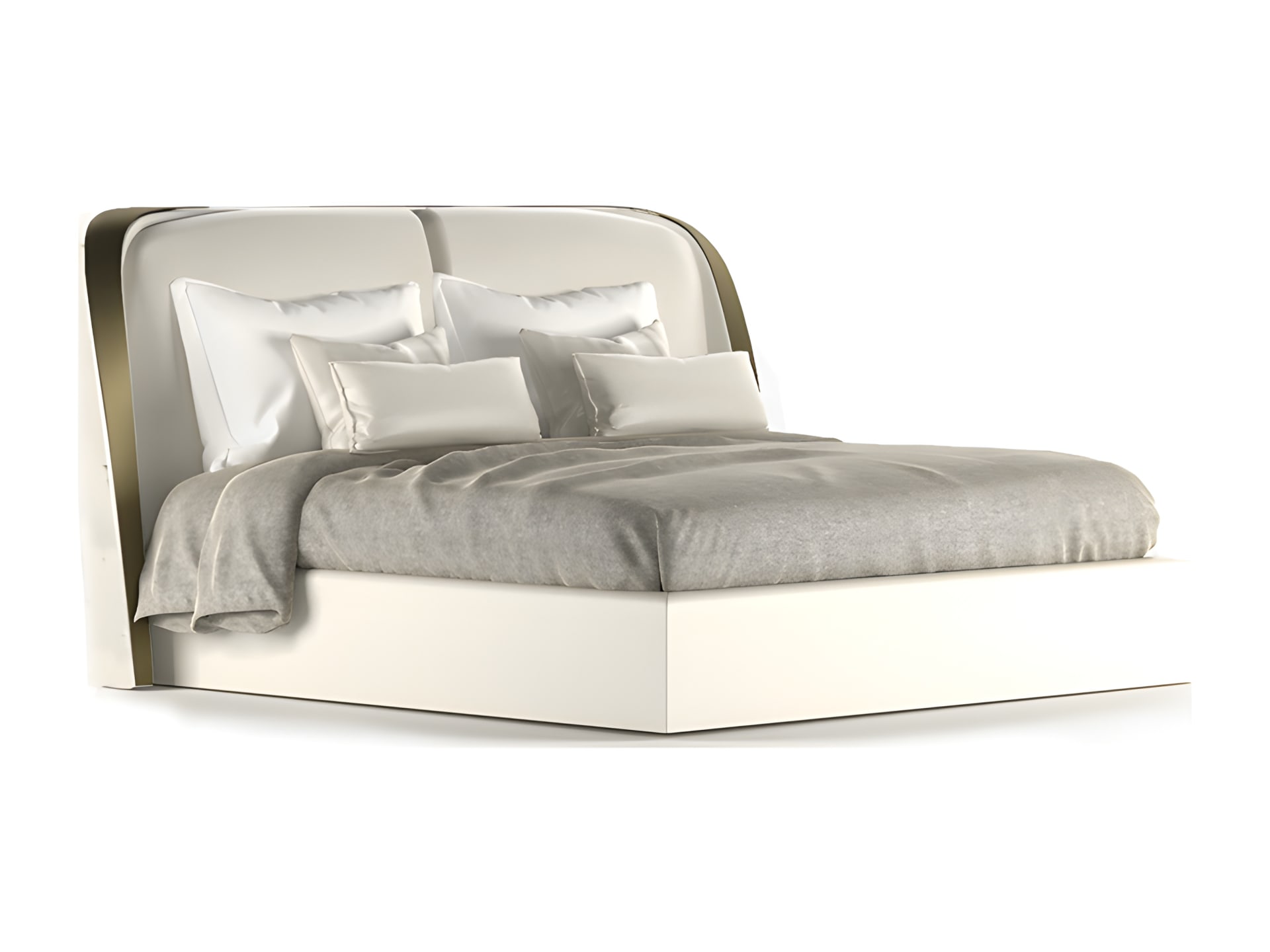 Madam bed | Rugiano. Elegant bed featuring a sophisticated tufted headboard, designed to bring luxury and comfort to any bedroom.