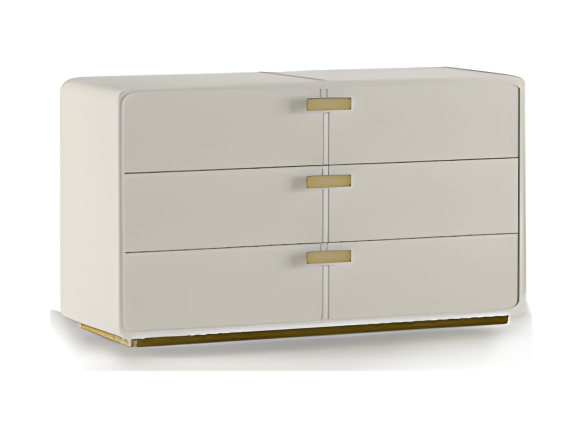 Club chest of drawers | Rugiano. Luxurious chest of drawers with three leather-upholstered drawers, a sophisticated marble top, and elegant metal accents.