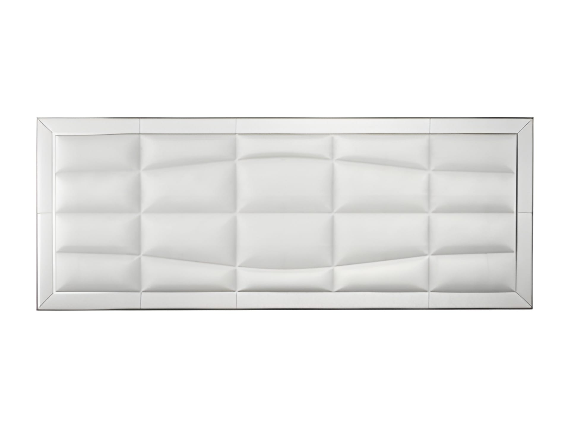 Headboards bed | Rugiano. Luxurious upholstered suspended headboard with metal accents and optional integrated reading lights.