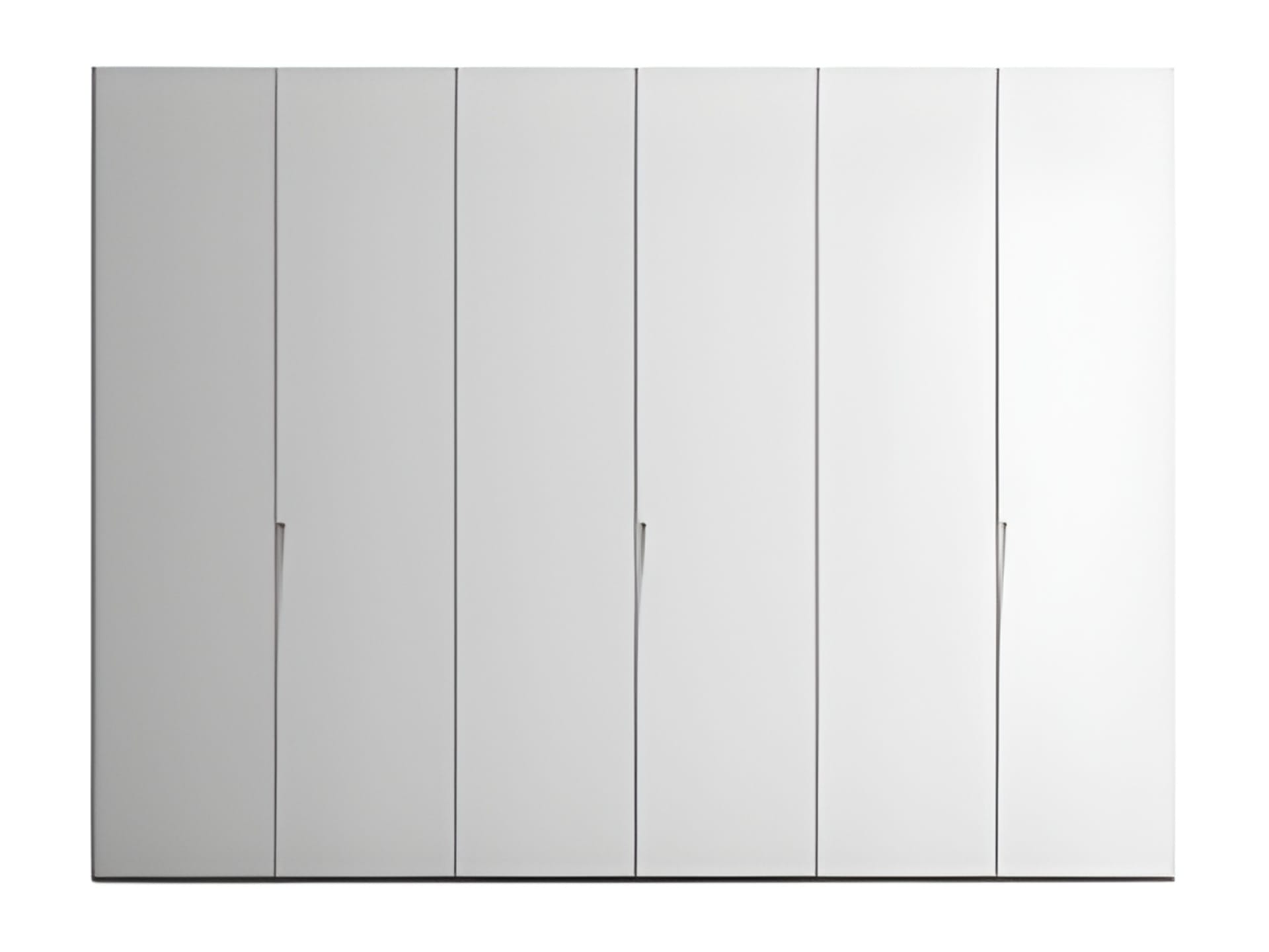 Sliver wardrobe | ALF Dafre. Designer swinging door wardrobe with integrated handle and seamless monolithic facade, perfect for modern interiors.