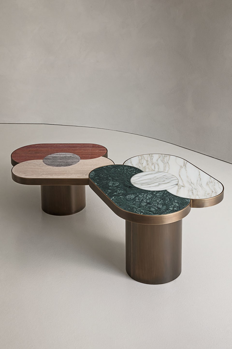 Landmark coffee table | Rugiano. Sculptural coffee tables inspired by classical architecture, ideal for modern and Art Deco interiors.
