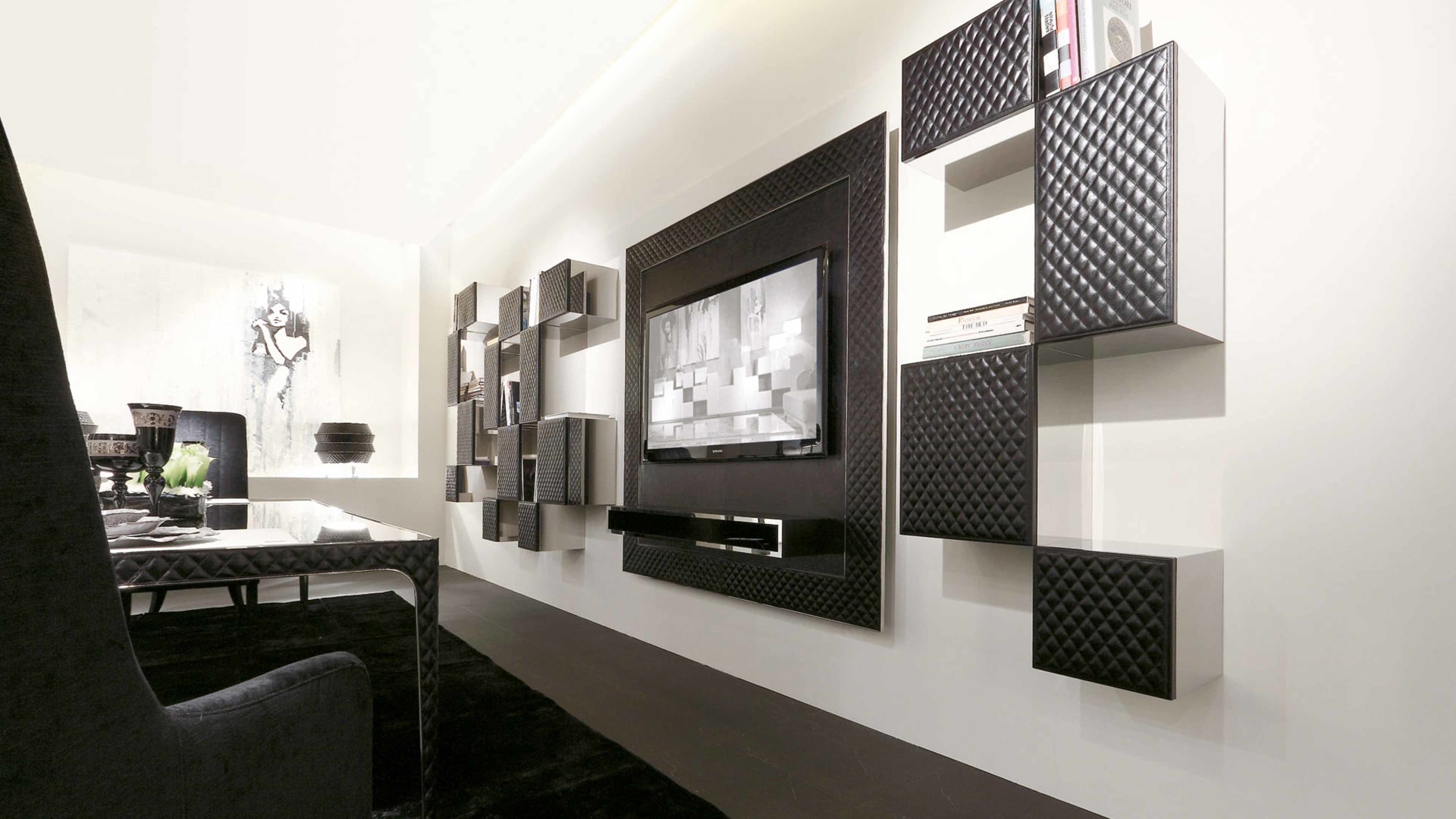 Louise tv furniture | Rugiano. A sophisticated TV cabinet offering elegant storage and a sleek profile, perfect for modern and Art Deco interiors.