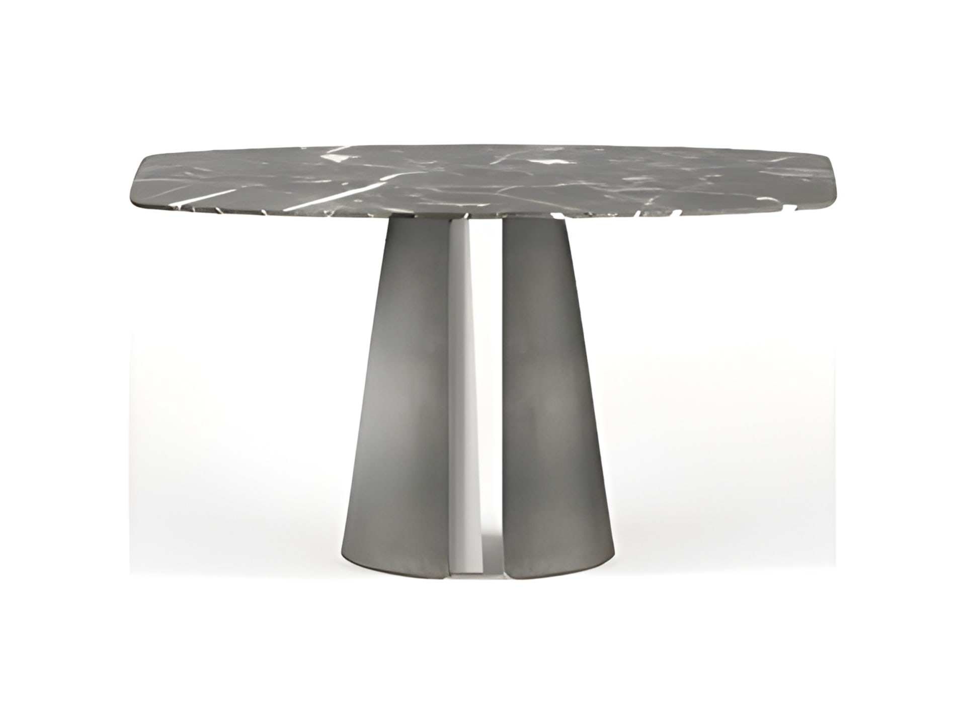 Absolute console | Rugiano. Elegant console with a striking sculptural metal base and a versatile top in various luxurious finishes.