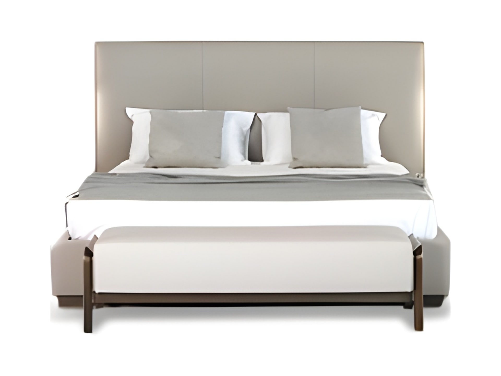 Falcon Slim bed | Rugiano. Experience modern elegance and supreme comfort with this sleek, upholstered bed, perfect for contemporary bedrooms.
