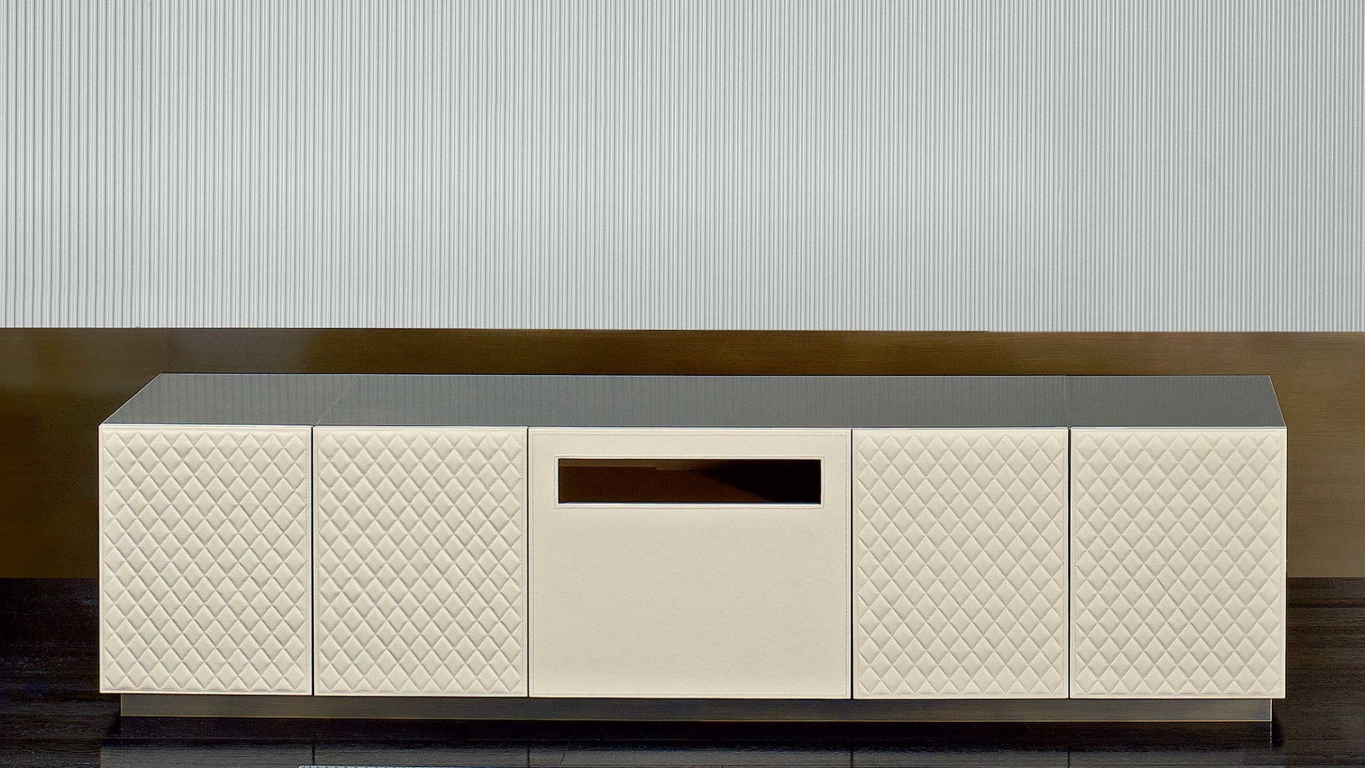 Boston tv furniture | Rugiano. Modular TV cabinet offering versatile storage solutions with a modern, elegant design.