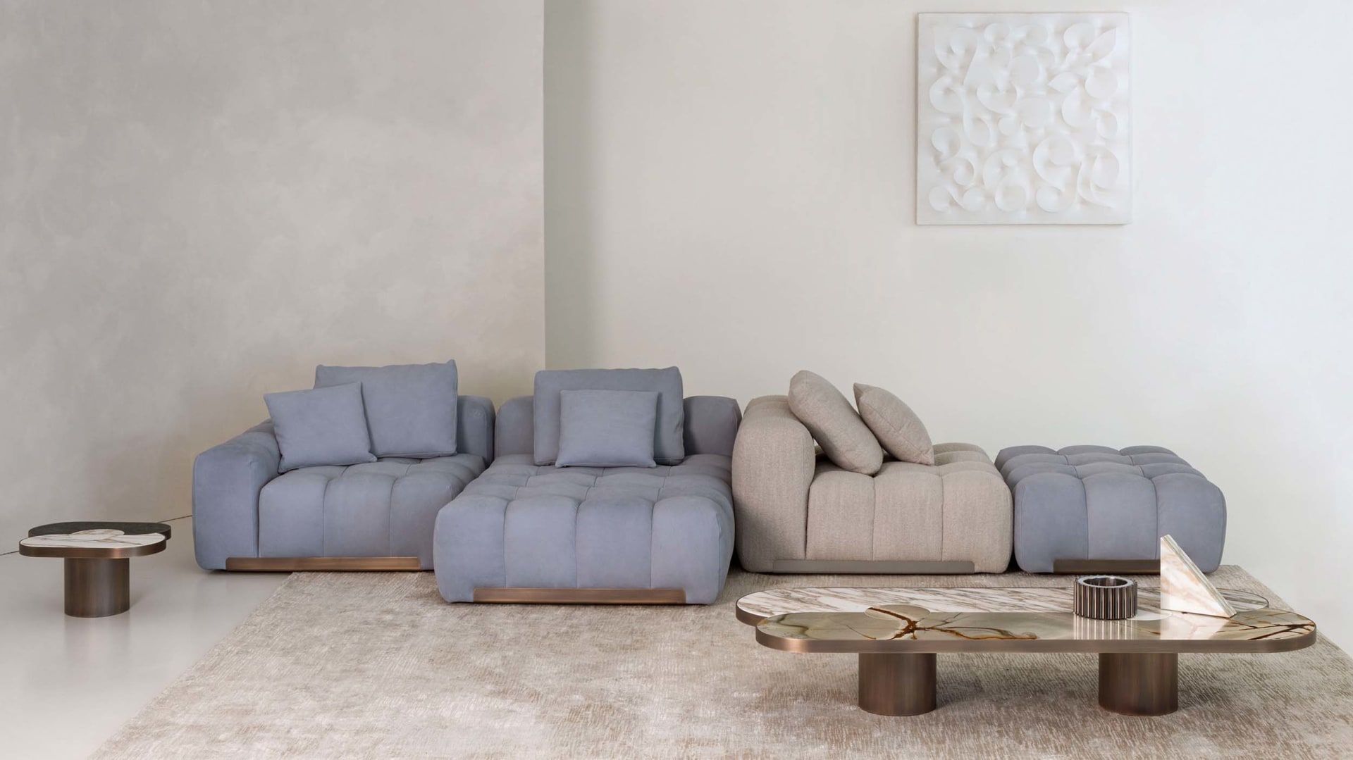 Yacht sofa | Rugiano. Modular sofa system offering unparalleled comfort and versatile configurations for sophisticated living and commercial spaces.