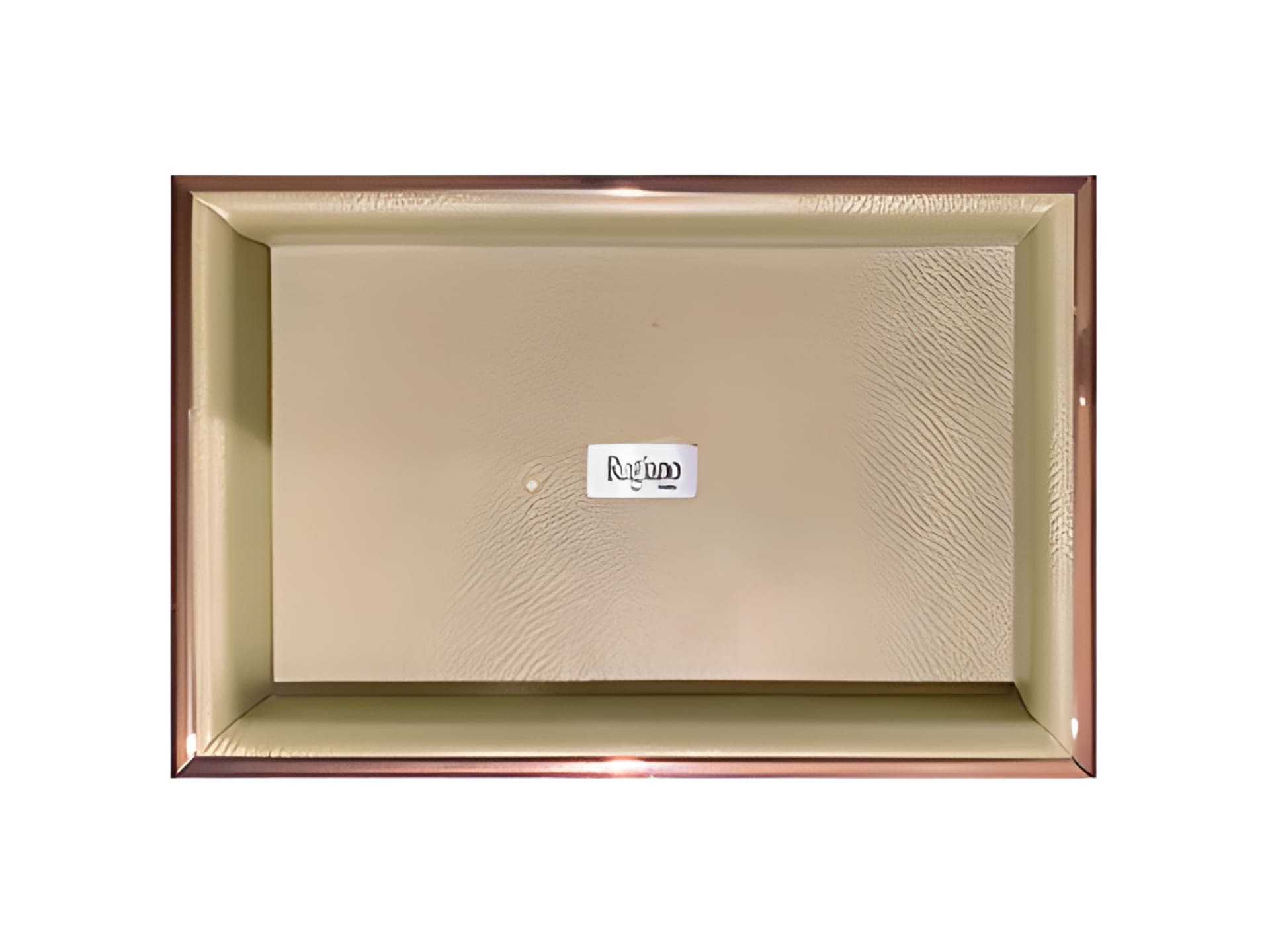 Elegance decorative object | Rugiano. Exquisite tray with a metal frame and leather finish for elegant space organization.