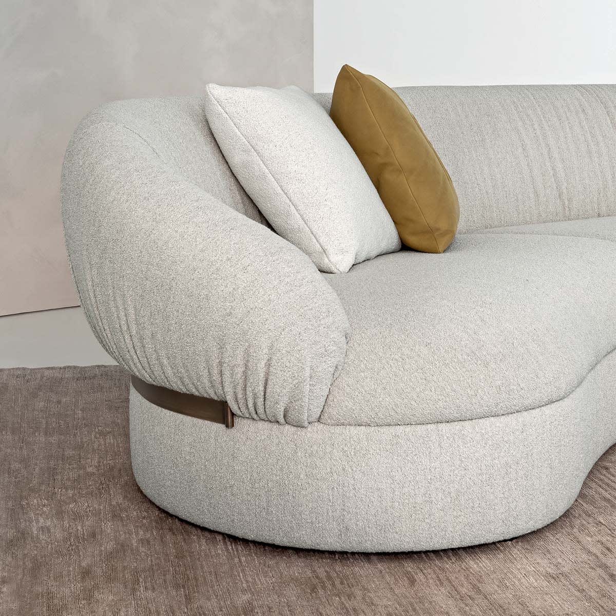 Fandango sofa | Rugiano. Fandango sofa: integrated seat, rounded shapes, and enveloping back for exceptional comfort and visual appeal.